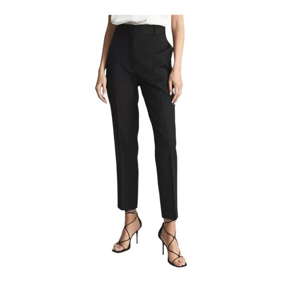 Reiss Pants Haisley slim leg black size 4 - Picture 1 of 6